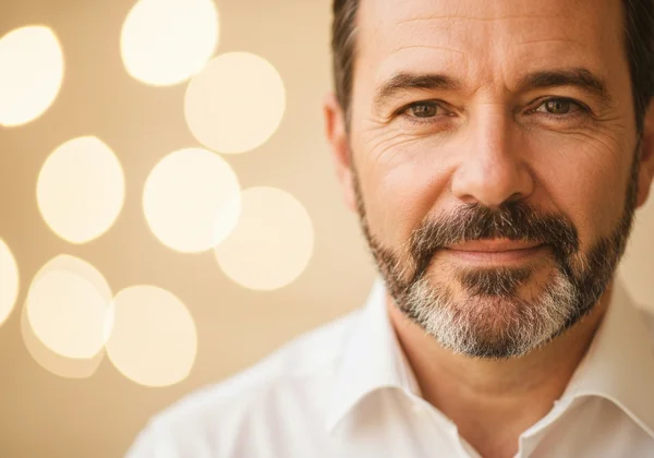 Portrait with creamy, dreamy bokeh background blur