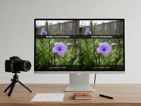 Distance versus aperture choice