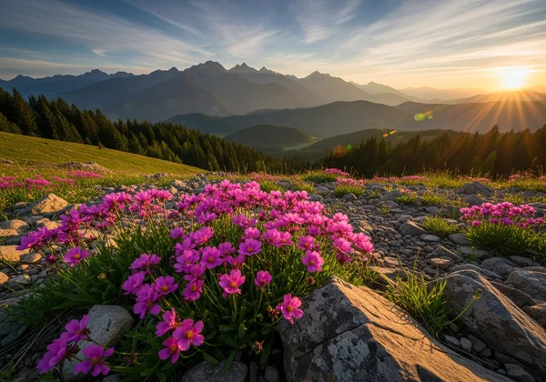 Sharp landscape photo with stacked focus